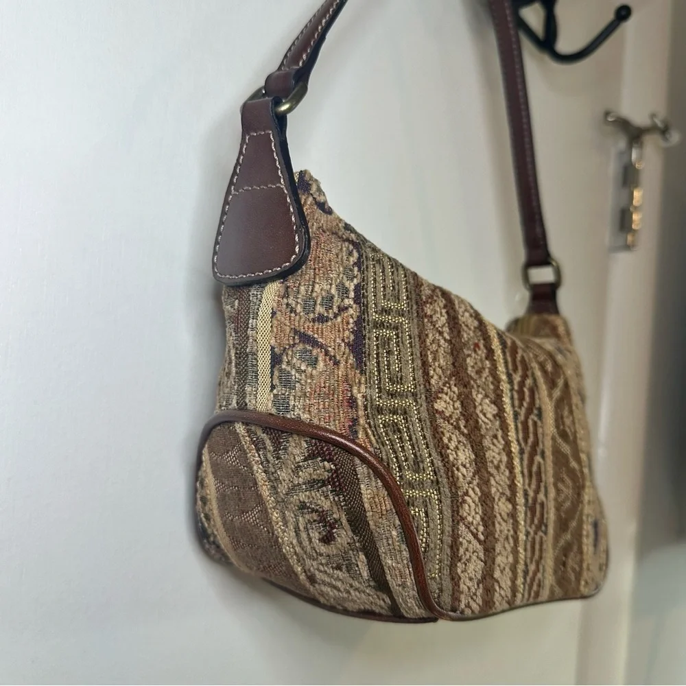 Fossil Stripe Montclair Hobo Shoulder Bag.  NWT.